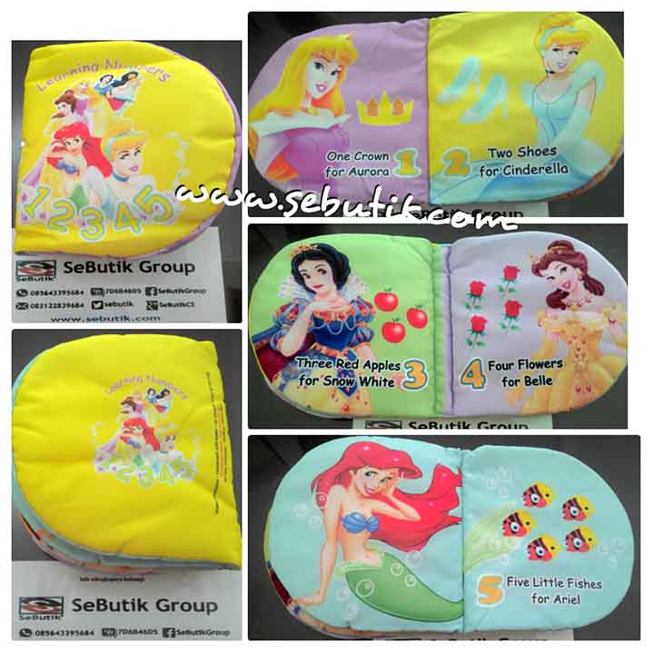 Buku Bantal Princess Learning Numbers