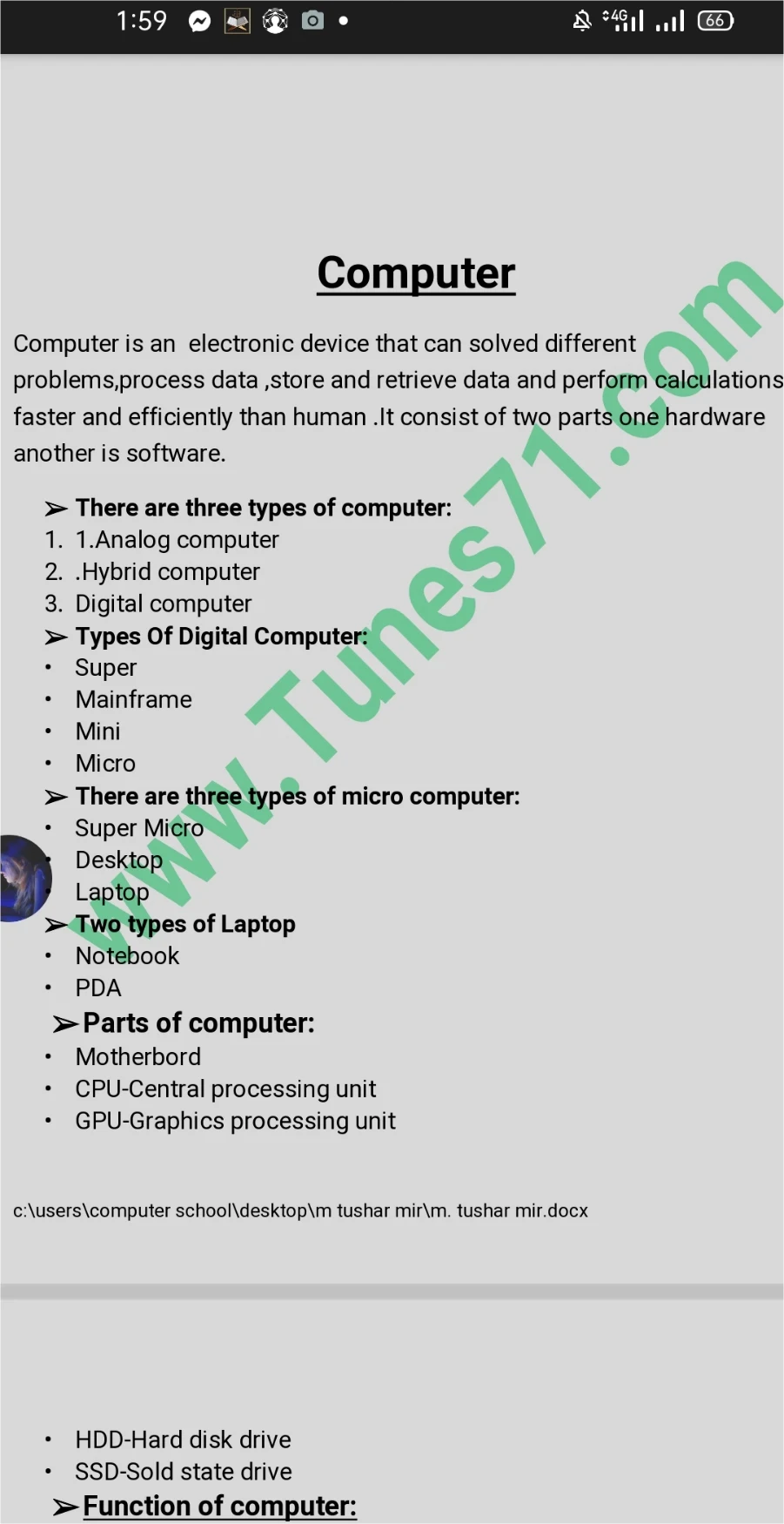 Basic knowledge of Computer.
