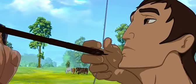 Screen Shot Of Hindi Animation Movie Arjun The Warrior Prince 2012 300MB Short Size Download  at world4nocost.in
