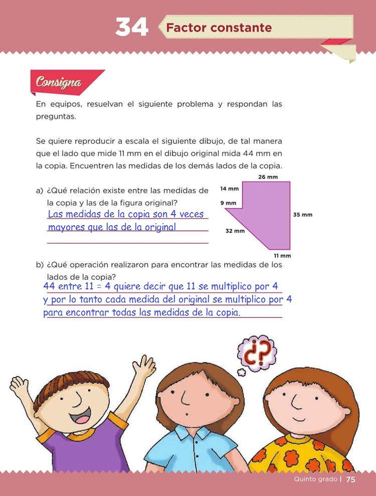 Factor Constante Desafio 34 Desafios Matematicos Quinto Grado Contestado Tareas Cicloescolar