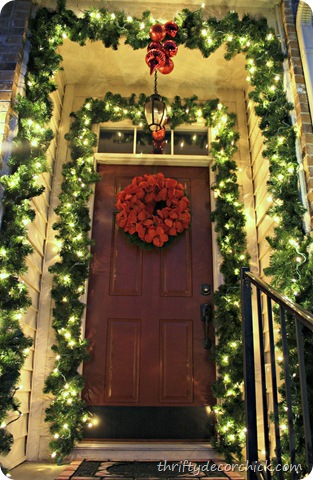 greenery around door