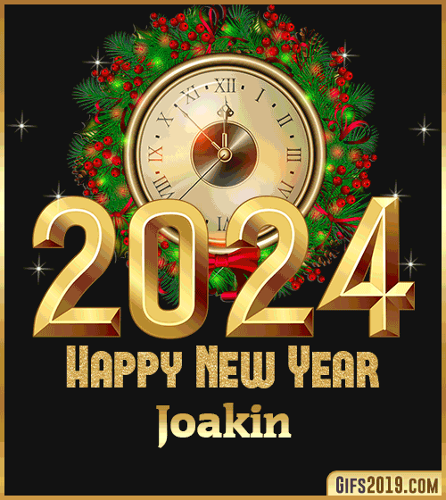 Gif wishes Happy New Year 2024 Joakin
