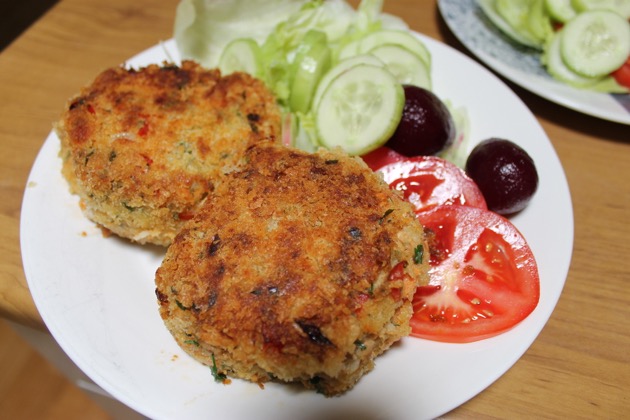 Salmon rissoles