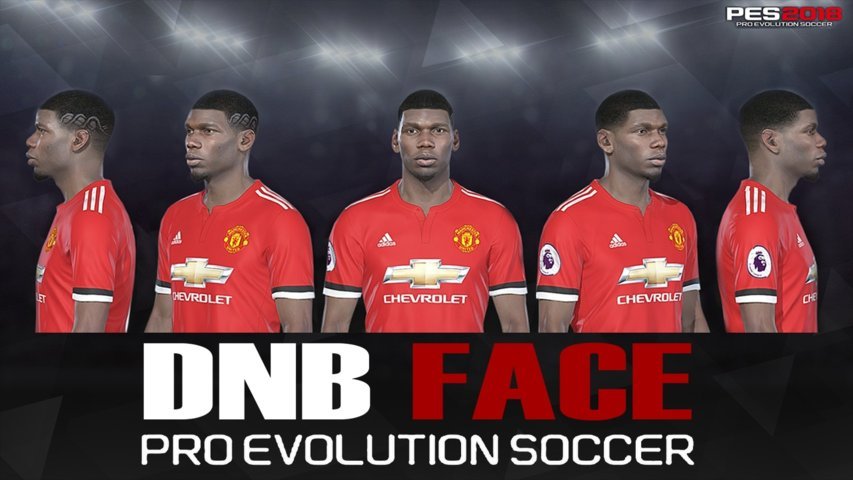 Paul Pogba Face with New Hairstyle (Mei 2018) - PES 2018 