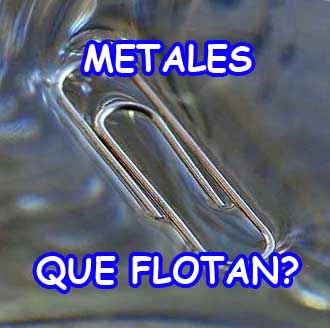 experimento metal que flota