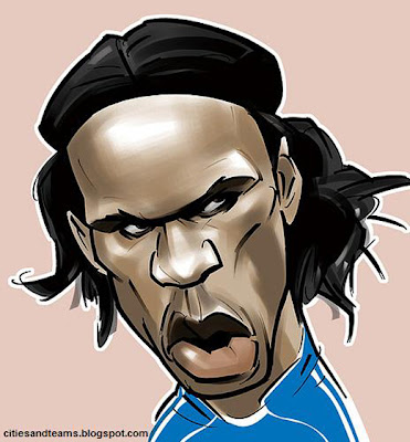 Didier Drogba Cartoon Wallpaper