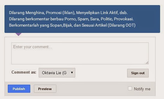 Cara Membuat Pesan Peringatan Di Atas Form Komentar Blogspot