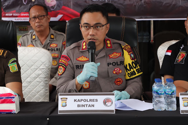 Satresnarkoba Polres Bintan Musnahkan Narkotika Jenis Sabu Sebanyak 1,6 Kg