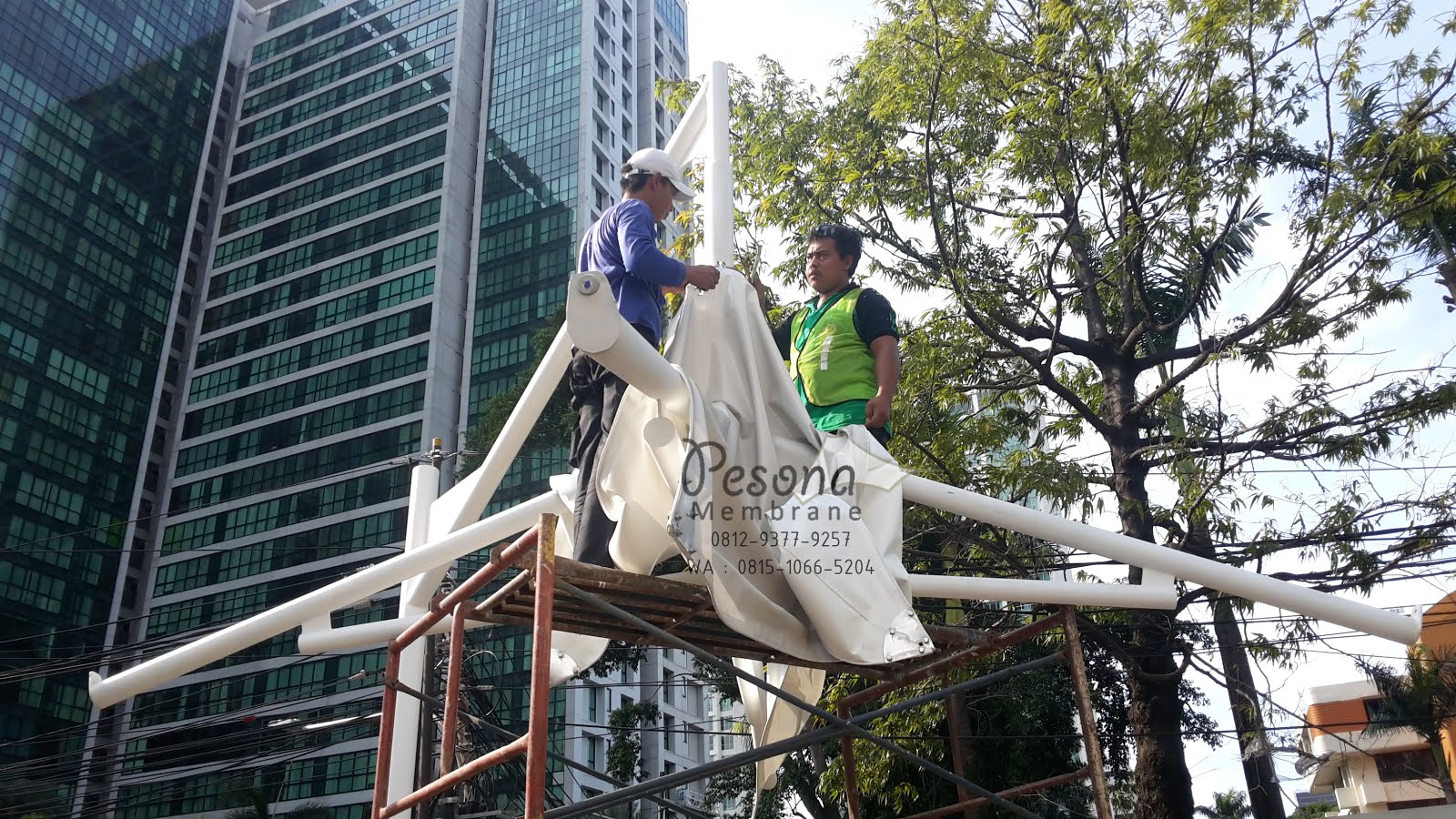  Konstruksi  Tenda Kanopi  Membrane Lippo Tower Kuningan 