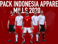 Kitpack Timnas Indonesia Apparel Mills Season 2020 PES 2017