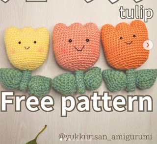 PATRON GRATIS TULIPAN AMIGURUMI 68501