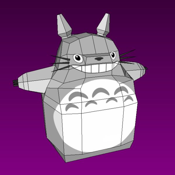 simple papercraft  Totoro Papercraft Simple animals