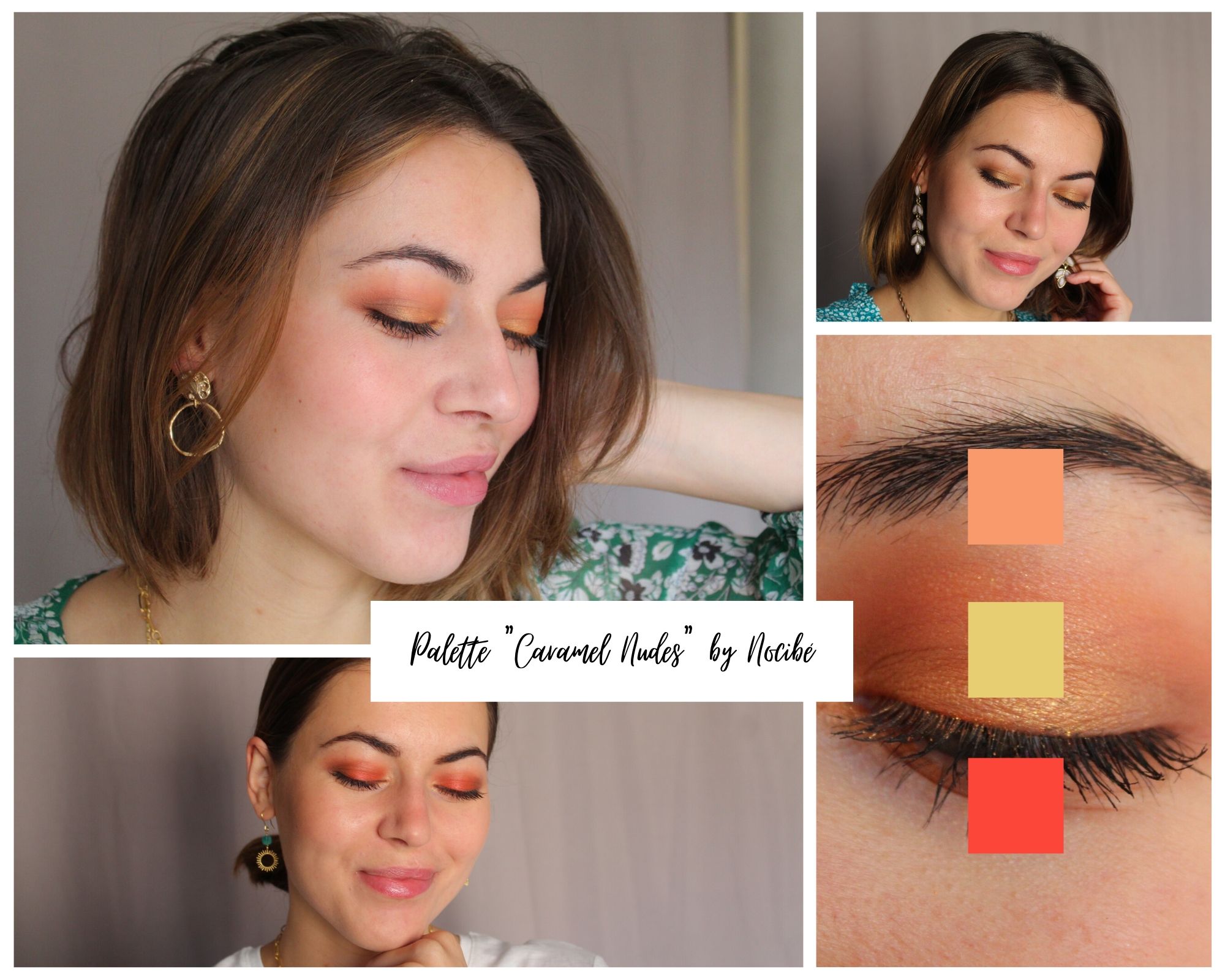 Portraits idées maquillage avec palette Caramel Nudes