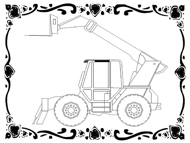 Forklift Car Coloring Pages