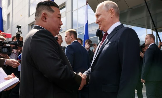 Eixo do mal : Kim e Putin trocam mensagens no 75º aniversário dos laços bilaterais