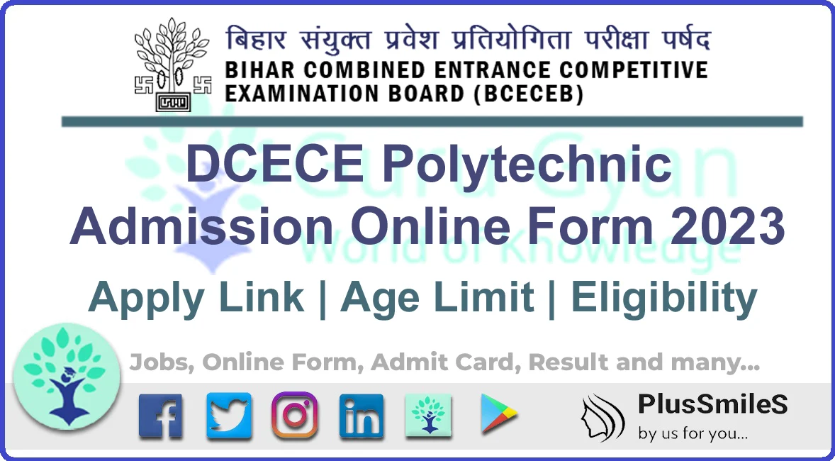 DCECE Bihar Polytechnic Admission Online Form 2023