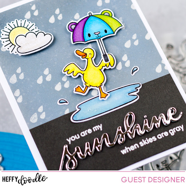 You are my Sunshine Card for Heffy Friends Blog Hop by ilovedoingallthingscrafty.com