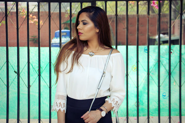 fashion, skort, off shoulder top, metallic wedges, metallic sling bag, chocker necklace, delhi blogger, delhi fashion blogger, indian blogger, indian fashion blogger, newchic, how to style skort, how to style off shoulder top, beauty , fashion,beauty and fashion,beauty blog, fashion blog , indian beauty blog,indian fashion blog, beauty and fashion blog, indian beauty and fashion blog, indian bloggers, indian beauty bloggers, indian fashion bloggers,indian bloggers online, top 10 indian bloggers, top indian bloggers,top 10 fashion bloggers, indian bloggers on blogspot,home remedies, how to