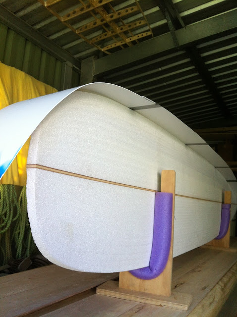 wood surfboard