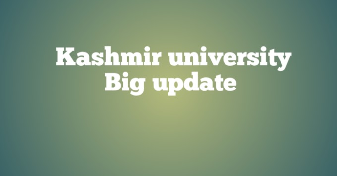 Kashmir University BG 5th Semester Examination, Exams Postponed