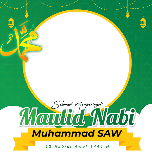 Link Twibbonize Maulid Nabi Muhammad SAW 12 Rabiul Awal 1444 H - 8 Oktober 2022 id: maulid-nabi-muhammad-saw-3