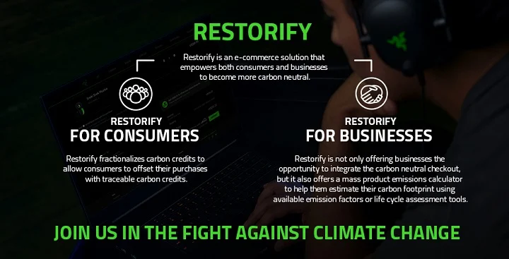 Razer launches Restorify, a traceable Carbon Neutral Checkout Solution