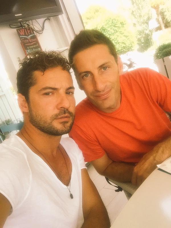 David Bisbal con su gran amigo Ito Ortiz