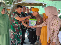 Dalam Rangka Hari Juang TNI AD, Komandan Kodim 0712 Tegal Ikuti Vicon Karya Bakti Penanaman Pohon Bersama Kasad