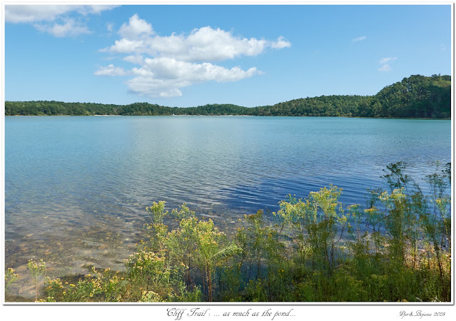 Cliff Trail: ... as much as the pond...