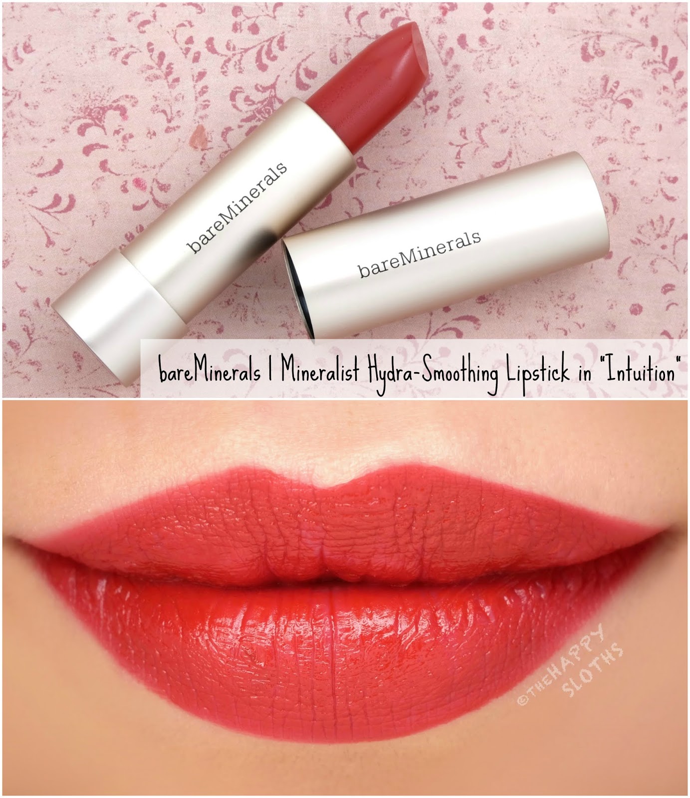 bareMinerals | Mineralist Hydra-Smoothing Lipstick in "Intuition": Review and Swatches