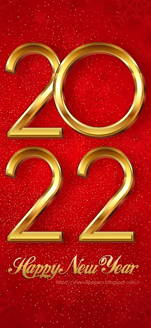 iPhone 13 2022 Happy New Year Gold Numbers
