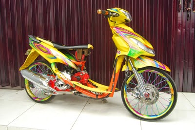 Modifikasi Mio Sporty Warna Kuning  Modifikasi Motor 