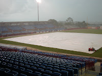 Heavy rains forced the postponement of Saturday's game.