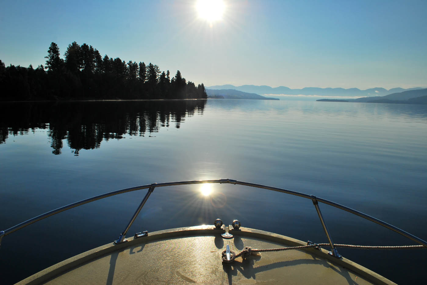 outside of the bubble: Boating on Flathead Lake