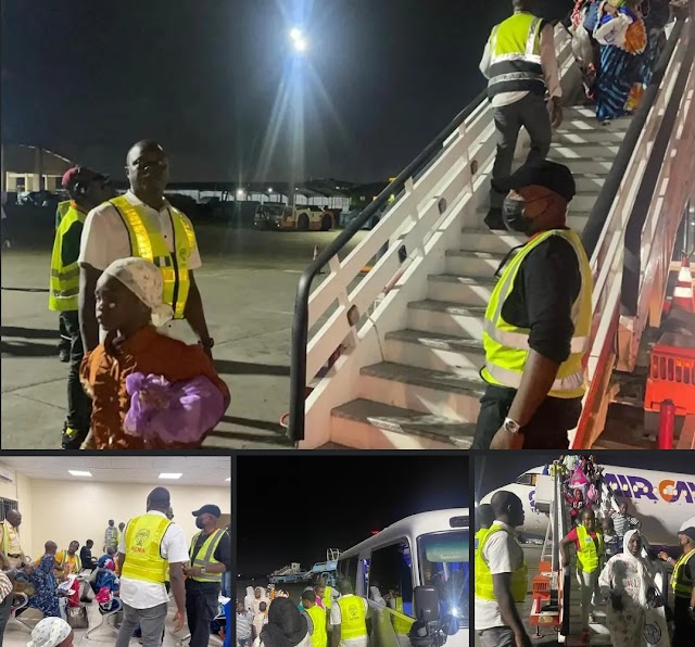 NEMA Receives 150 Nigerians From Chad.