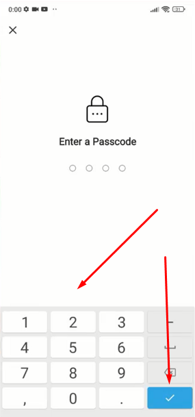 imo passcode security