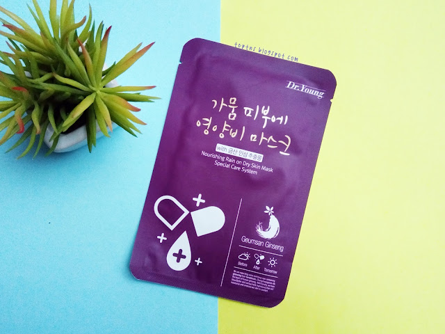 Dr. Young Nourishing Rain on Dry Skin Mask (Geumsan Ginseng) Review