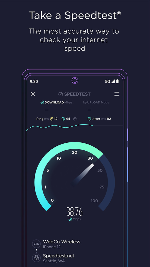 Speedtest by Ookla - Test tốc độ mạng wifi, internet nhanh nhất a1