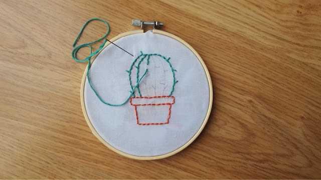 Cactus - free embroidery pattern