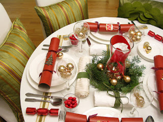 decoração mesa natal