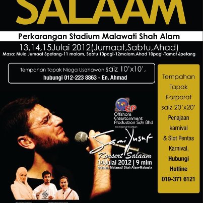 Zaman Kebangkitan Islam: Bersama Sami Yusuf 14 Julai di 