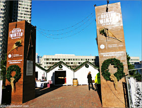 Boston Winter at City Hall Plaza