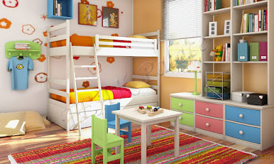 set kamar anak tingkat medan