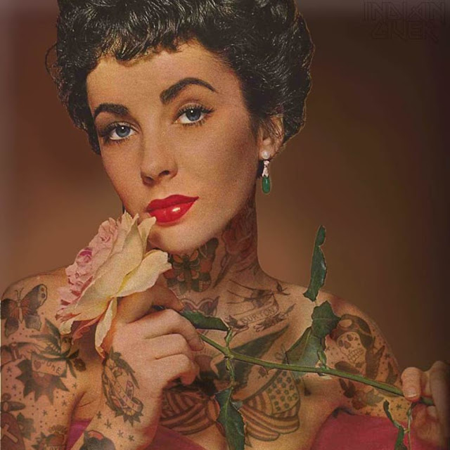 Artista reinventa fotos de celebridades com tatuagens por todo o corpo