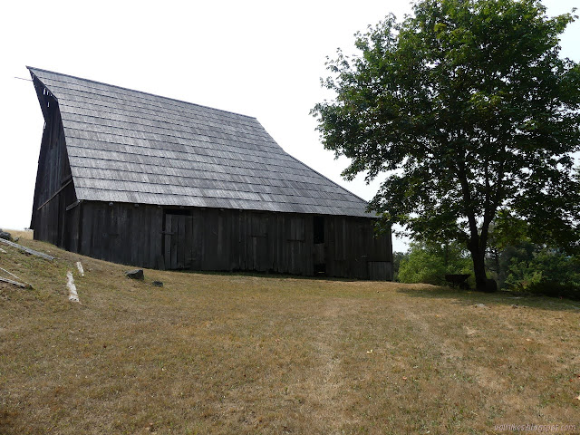 side of the barn