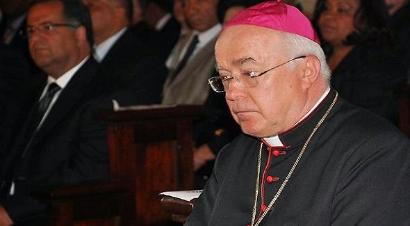 Exnuncio Vaticano en Dominicana Preso.