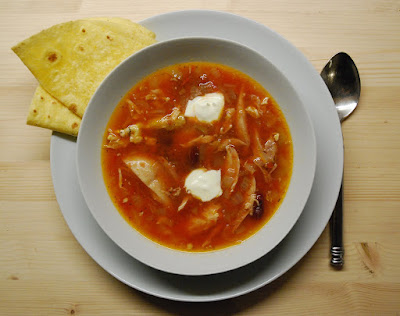 Soupe de poulet à la mexicaine