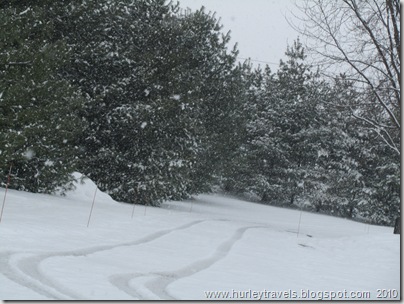 Winter wonderland in Fishers, Indiana.