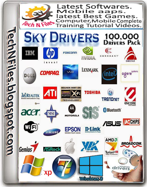 Universal Sky Cd Drivers 100000 Pack By Tech N Files 