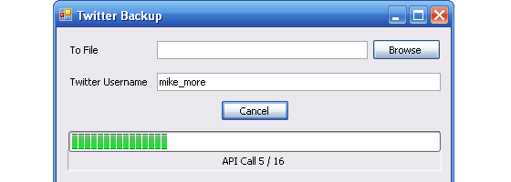 Twitter Backup App